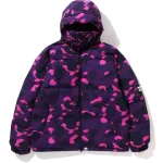 COLOR CAMO RELAXED FIT DOWN JACKET MENS PURPLE