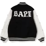 A BATHING APE RELAXED FIT VARSITY JACKET MENS