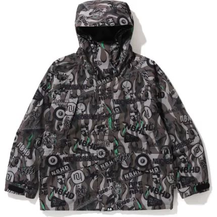 BAPE THERMOGRAPHY LOOSE FIT M-65 JACKET MENS GRAY