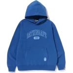 BATHINGAPE RELAXED FIT PULLOVER HOODIE BLUE