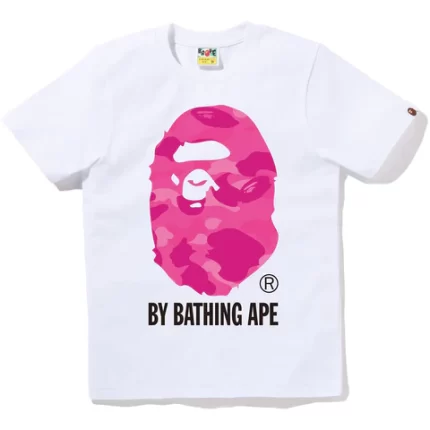 COLOR CAMO BY BATHING APE TEE WHITE