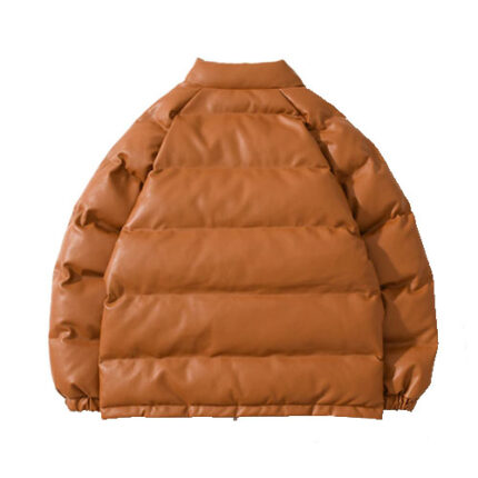 Bape-Classic-Leather-Down-Jacket-Brown