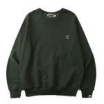 Bape-Shark-Solid-Color-Sweater-Army-Green