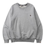 Bape-Shark-Solid-Color-Sweater-Gray