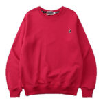 Bape-Shark-Solid-Color-Sweater-Red